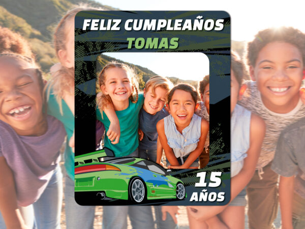 Photocall Coche de Carreras Personalizado