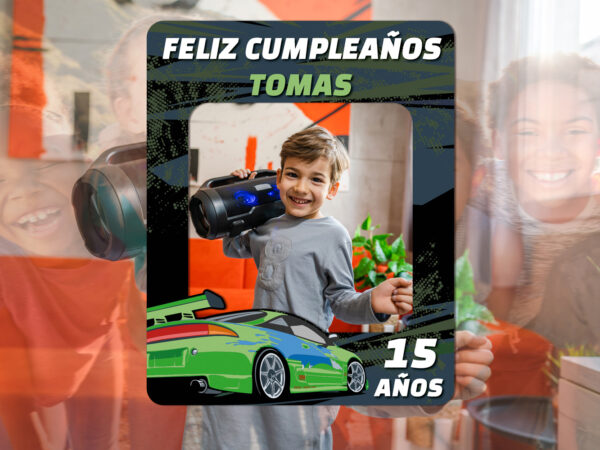 Photocall Coche de Carreras Personalizado